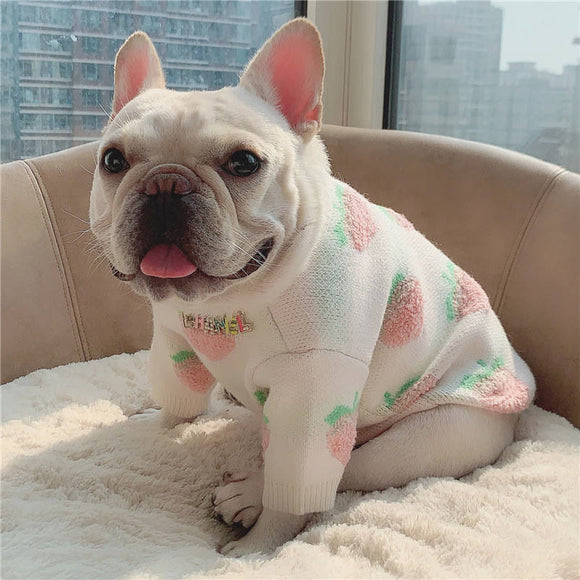 新款高品質中小型犬衣服, 秋冬寵物貓狗可愛桃毛衣– Green Dot Pet